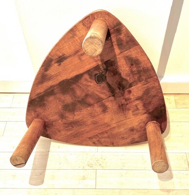 Pierre Chapo rarest early edition tripod triangle coffee table