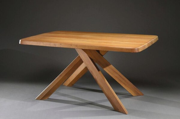 Pierre Chapo T35B Dining Table in Solid Elm