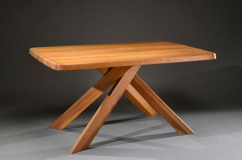 Pierre Chapo T35B Dining Table in Solid Elm