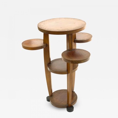 Pierre Chareau attributed modernist  side table or pedestal