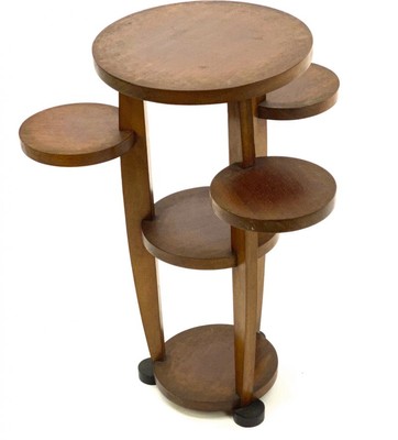 Pierre Chareau attributed modernist  side table or pedestal