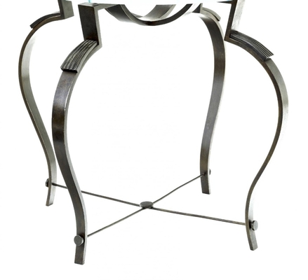 Raymond subes refined wrought iron coffee table