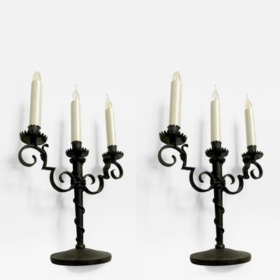 Raymond Subes Wrought Iron Tree-Light Candelabra