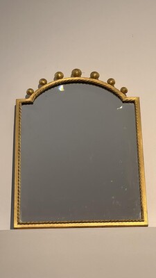 Rene Prou extreme refinement smal gold leaf iron mirror