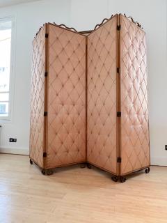 Rene Prou Hollywood look rarest french 40s folding screen