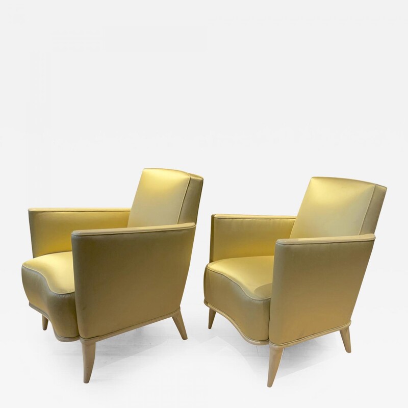 Rene Prou Pair of refined arm chairs