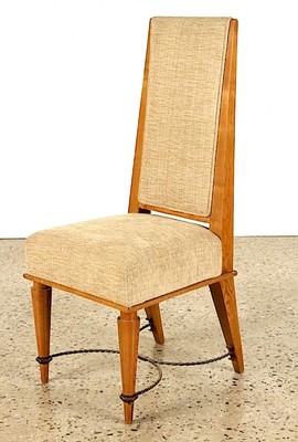 Robert Paveau documented set of 4 chicest high back chairs