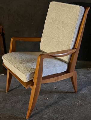 Roger landault rare set of 2 lounge chairs