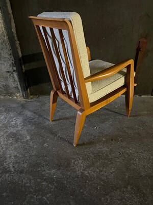 Roger landault rare set of 2 lounge chairs