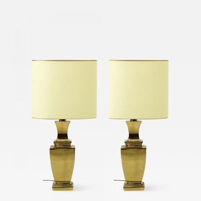 Solid bronze urn shaped pair of neo classic table lamp