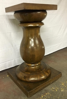 Solid Neo Classic Wood Pedestal