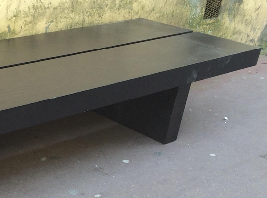 Style of Pierre Chapo Long Black Bench or Coffee Table