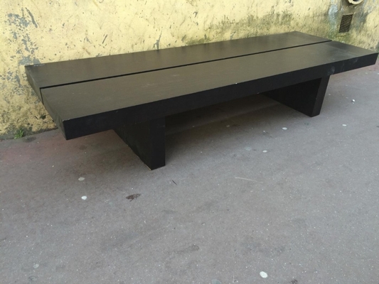 Style of Pierre Chapo Long Black Bench or Coffee Table