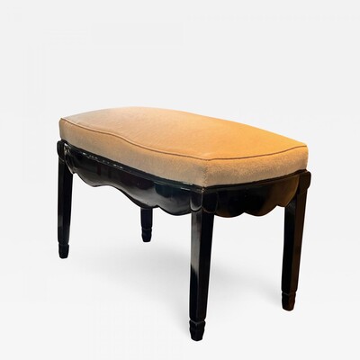 Sue et Mare blackened solid wood refined bench