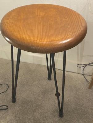 superb Pure design pair of organic 50s stools