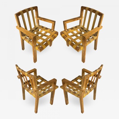 Suzanne Guiguichon rarest documented set of ceruse dinning chairs