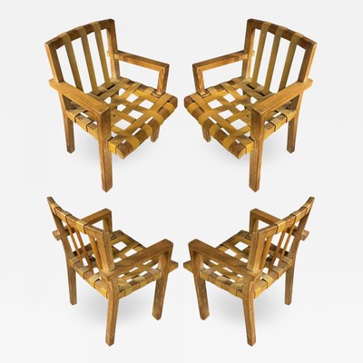 Suzanne Guiguichon rdocumented set of 8 ceruse dinning chairs