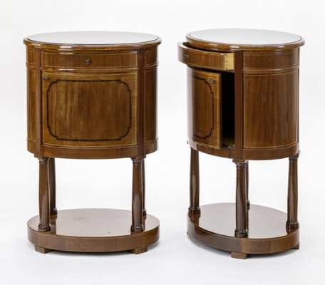 Swedish neo classical pair of bedsides or side table