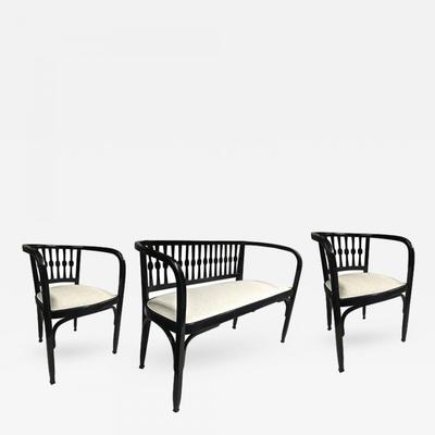 Thonet Austrian Secession Set One Couch Two Chairs