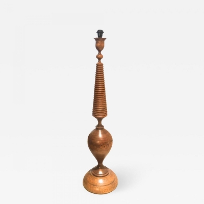 Wendel Castle style floor lamp in solid wood