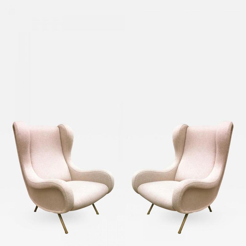 Zanuso vintage armchairs model 'Senior'